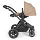 Ickle Bubba Stomp Luxe 2 in 1 Pram Bundle, Desert / Black