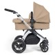 Ickle Bubba Stomp Luxe 2 in 1 Pram Bundle, Desert / Silver