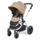 Ickle Bubba Stomp Luxe 2 in 1 Pram Bundle, Desert / Silver