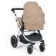 Ickle Bubba Stomp Luxe 2 in 1 Pram Bundle, Desert / Silver