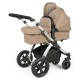 Ickle Bubba Stomp Luxe All in One Cirrus i-Size Travel System Bundle, Desert / Silver