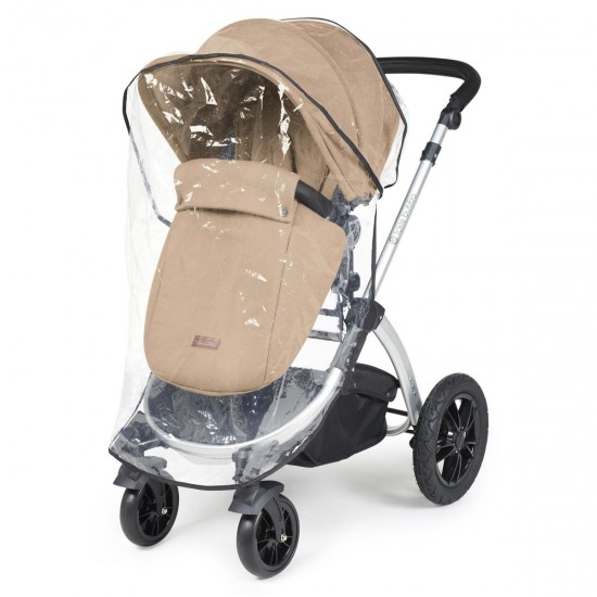 Ickle Bubba Stomp Luxe All in One Stratus i-Size Travel System Bundle, Desert / Silver