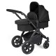 Ickle Bubba Stomp Luxe 2 in 1 Pram Bundle, Midnight / Black