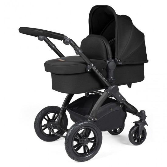 Ickle Bubba Stomp Luxe All in One Cirrus i-Size Travel System Bundle , Midnight / Black