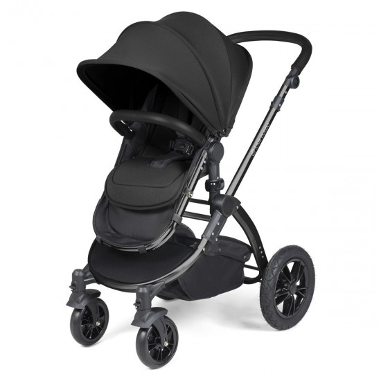 Ickle Bubba Stomp Luxe All in One Cirrus i-Size Travel System Bundle , Midnight / Black