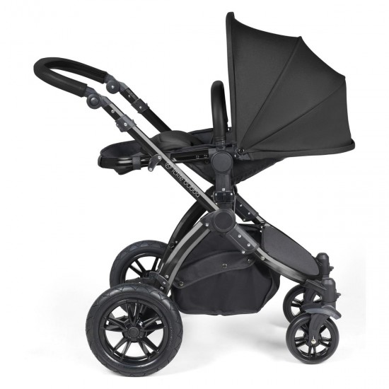 Ickle Bubba Stomp Luxe All in One Cirrus i-Size Travel System Bundle , Midnight / Black