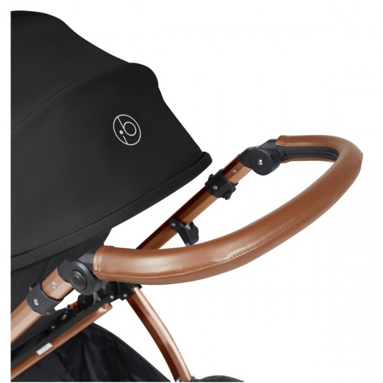 Ickle Bubba Stomp Luxe 2 in 1 Pram Bundle, Midnight / Bronze