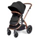 Ickle Bubba Stomp Luxe All in One Cirrus i-Size Travel System Bundle , Midnight / Bronze