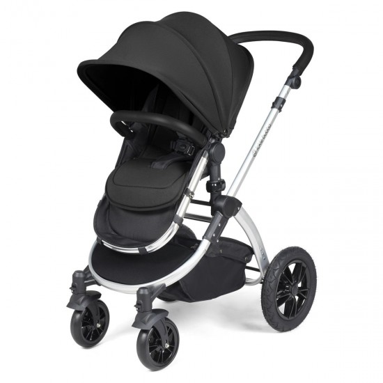 Ickle Bubba Stomp Luxe 2 in 1 Pram Bundle Midnight / Silver