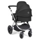 Ickle Bubba Stomp Luxe 2 in 1 Pram Bundle Midnight / Silver