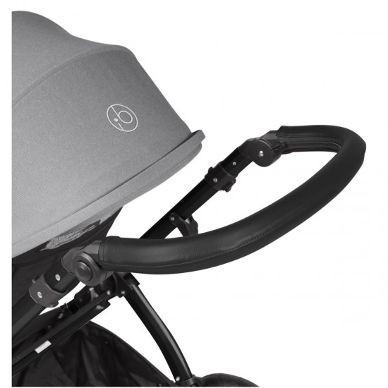 Ickle Bubba Stomp Luxe 2 in 1 Pram Bundle, Pearl Grey / Black