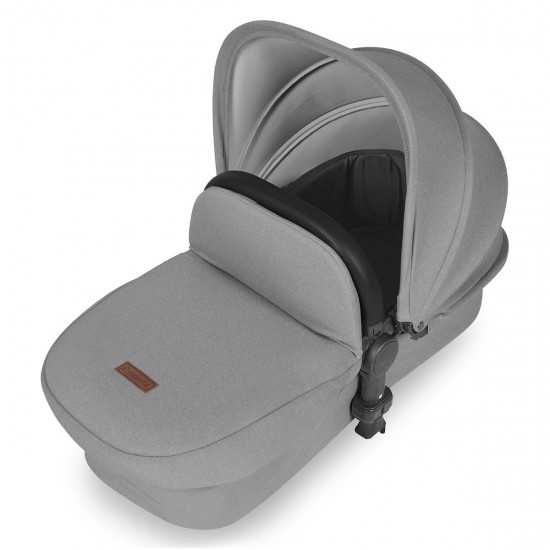 Ickle Bubba Stomp Luxe 2 in 1 Pram Bundle, Pearl Grey / Black