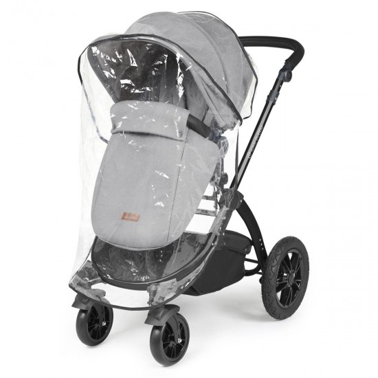 Ickle Bubba Stomp Luxe 2 in 1 Pram Bundle, Pearl Grey / Black