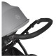 Ickle Bubba Stomp Luxe All in One Cirrus i-Size Travel System Bundle, Pearl Grey / Black