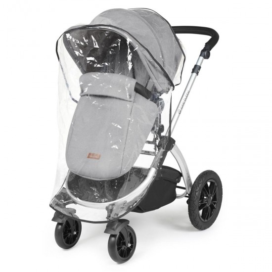 Ickle Bubba Stomp Luxe 2 in 1 Pram Bundle, Pearl Grey / Silver