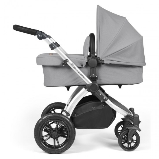 Ickle Bubba Stomp Luxe All in One Cirrus i-Size Travel System Bundle, Pearl Grey / Silver