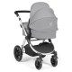 Ickle Bubba Stomp Luxe All in One Cirrus i-Size Travel System Bundle, Pearl Grey / Silver