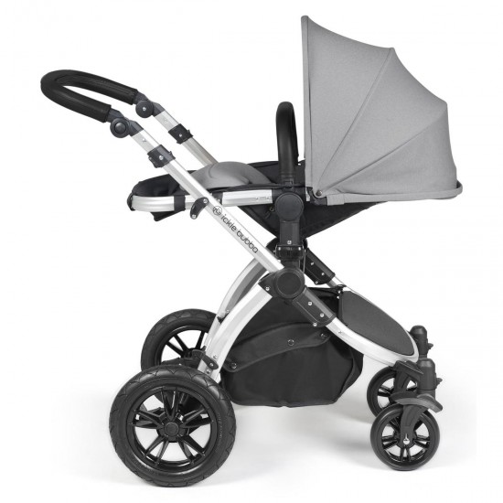 Ickle Bubba Stomp Luxe All in One Cirrus i-Size Travel System Bundle, Pearl Grey / Silver