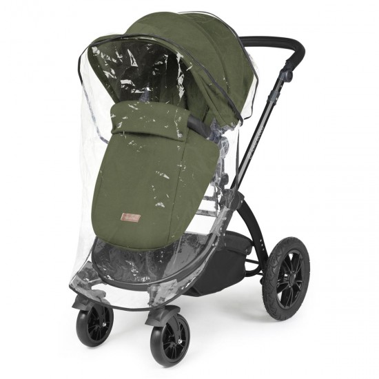 Ickle Bubba Stomp Luxe 2 in 1 Pram Bundle, Woodland / Black