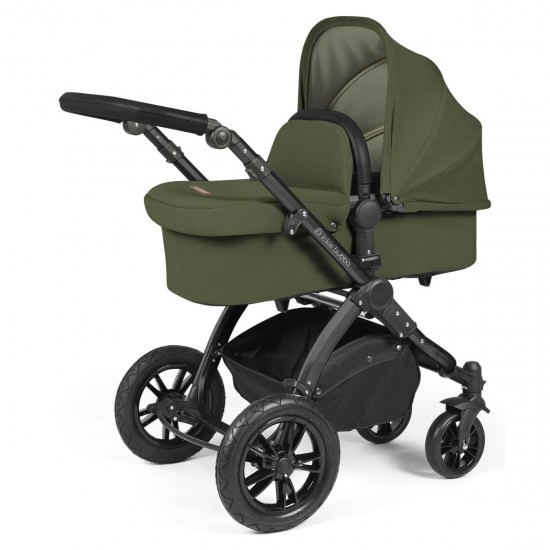 Ickle Bubba Stomp Luxe All in One Cirrus i-Size Travel System Bundle, Woodland / Black