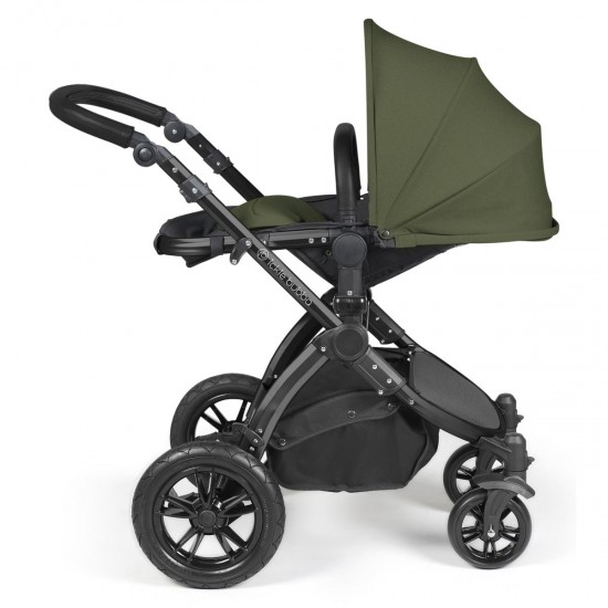 Ickle Bubba Stomp Luxe All in One Cirrus i-Size Travel System Bundle, Woodland / Black