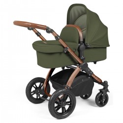 Ickle Bubba Stomp Luxe 2 in 1 Pram Bundle, Woodland / Bronze