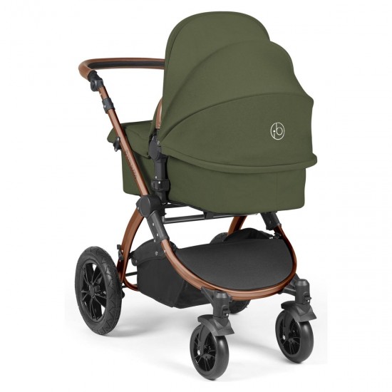 Ickle Bubba Stomp Luxe 2 in 1 Pram Bundle, Woodland / Bronze