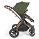 Ickle Bubba Stomp Luxe 2 in 1 Pram Bundle, Woodland / Bronze