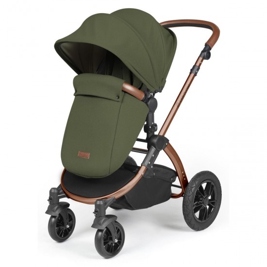 Ickle Bubba Stomp Luxe All in One Cirrus i-Size Travel System Bundle, Woodland / Bronze