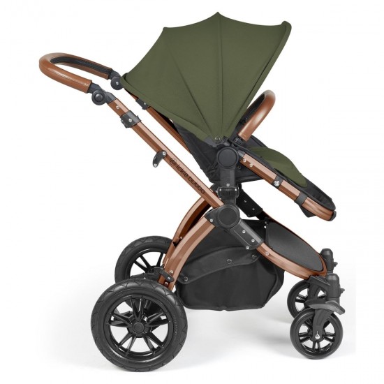 Ickle Bubba Stomp Luxe All in One Cirrus i-Size Travel System Bundle, Woodland / Bronze