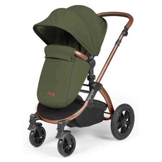 Ickle Bubba Stomp Luxe All in One Stratus i-Size Travel System Bundle, Woodland / Bronze