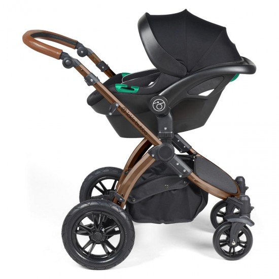 Ickle Bubba Stomp Luxe All in One Stratus i-Size Travel System Bundle, Woodland / Bronze