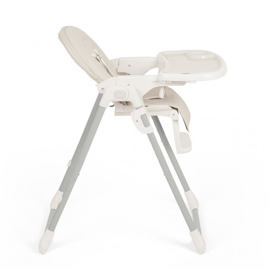 Ickle Bubba Switch Multi Function Highchair + Beige Feeding Set, Pearl Grey