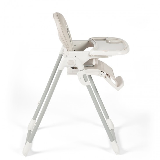 Ickle Bubba Switch Multi Function Highchair + Sage Green Feeding Set, Pearl Grey