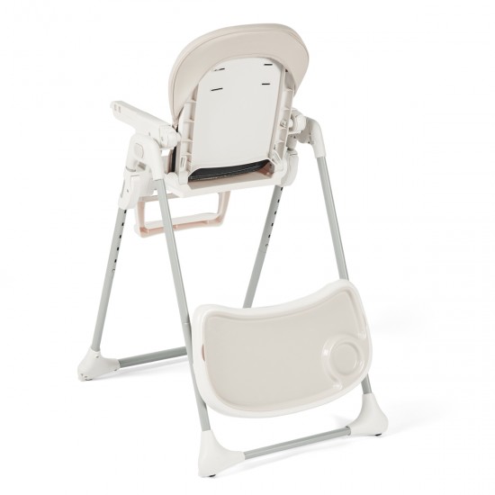 Ickle Bubba Switch Multi Function Highchair + Sage Green Feeding Set, Pearl Grey