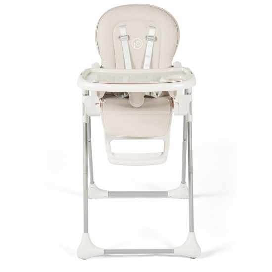 Ickle Bubba Switch Multi Function Highchair + Pink Feeding Set, Pearl Grey