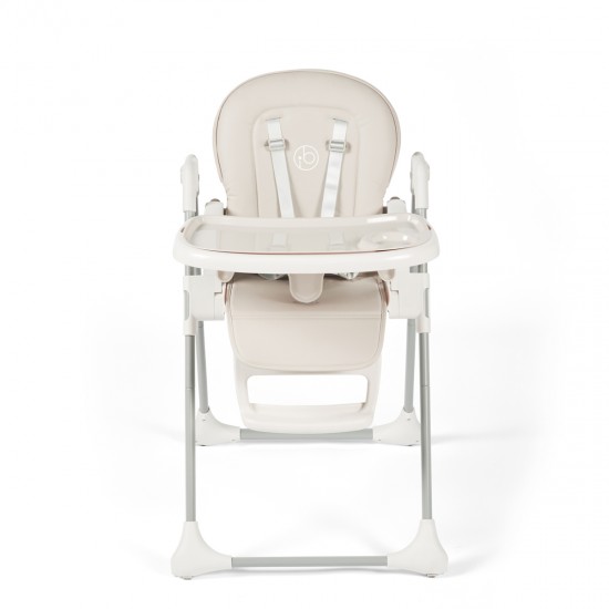 Ickle Bubba Switch Multi Function Highchair + Beige Feeding Set, Pearl Grey