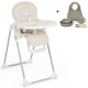 Ickle Bubba Switch Multi Function Highchair + Sage Green Feeding Set, Pearl Grey