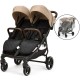 Ickle Bubba Venus Double Stroller, Biscuit