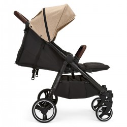 Ickle Bubba Venus Double Stroller, Biscuit