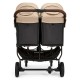 Ickle Bubba Venus Prime Double Stroller, Biscuit