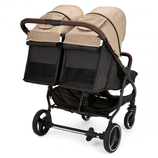 Ickle Bubba Venus Prime Double Stroller, Biscuit