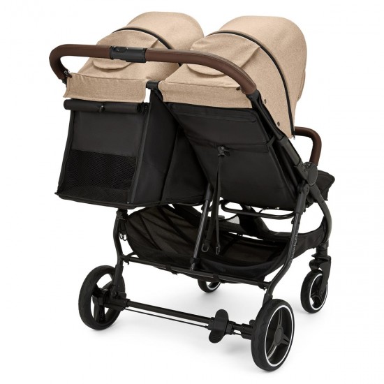 Ickle Bubba Venus Prime Double Stroller, Biscuit