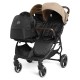 Ickle Bubba Venus Prime Double Stroller, Biscuit