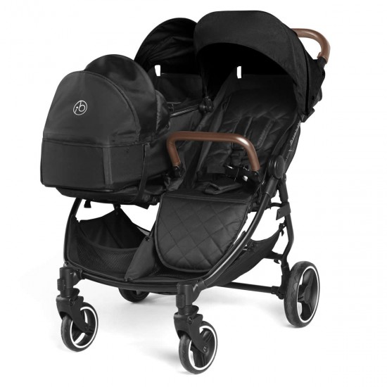 Ickle Bubba Venus Prime Double Stroller, Black