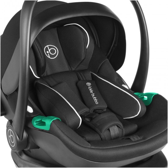 Ickle Bubba Venus Prime Jogger Stroller i-Size Travel System Bundle with Isofix Base, Black