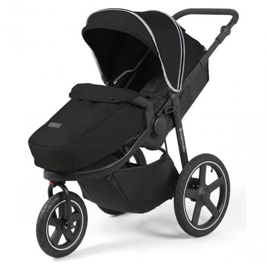 Ickle Bubba Venus Prime Jogger Stroller & Newborn Cocoon Bundle, Black