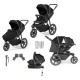 Ickle Bubba Venus Max Jogger Stroller i-Size Travel System Bundle with Isofix Base, Black