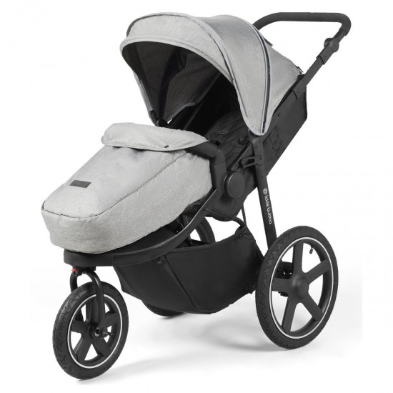 Ickle Bubba Venus Prime Jogger Stroller i-Size Travel System Bundle with Isofix Base, Space Grey