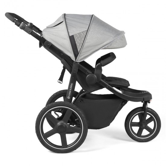 Ickle Bubba Venus Prime Jogger Stroller i-Size Travel System Bundle with Isofix Base, Space Grey